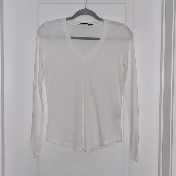 LAST CHANCE 💲 Ralph Lauren Sport Long Sleeve V-Neck Tee Small - Picture 1 of 3